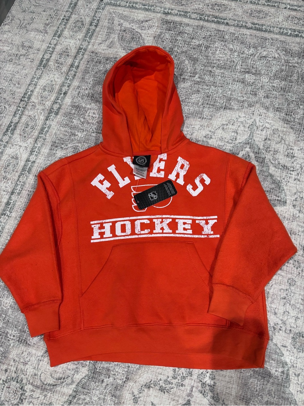 NHL Orange Flyers Hockey Kids Hoodie Size Small, 4/5, Brand New with Tags